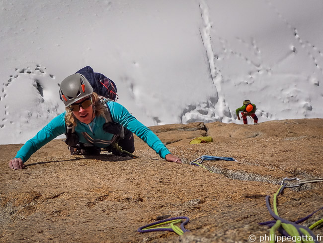 Anna in the top of the 3rd pitch (© P. Gatta)