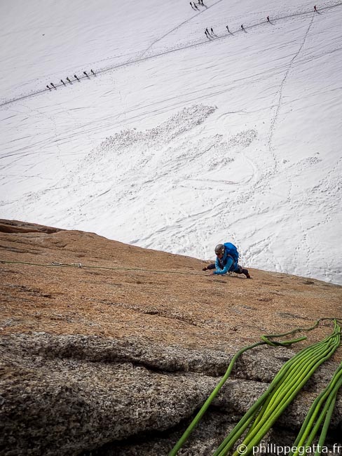 Anna, Aiguille du Midi (© P. Gatta)