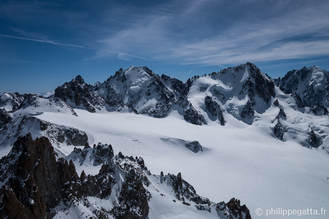 Aiguilles du Tour Noir, Argentiere, Chardonnet and Verte from the top of Tour (© P. Gatta)