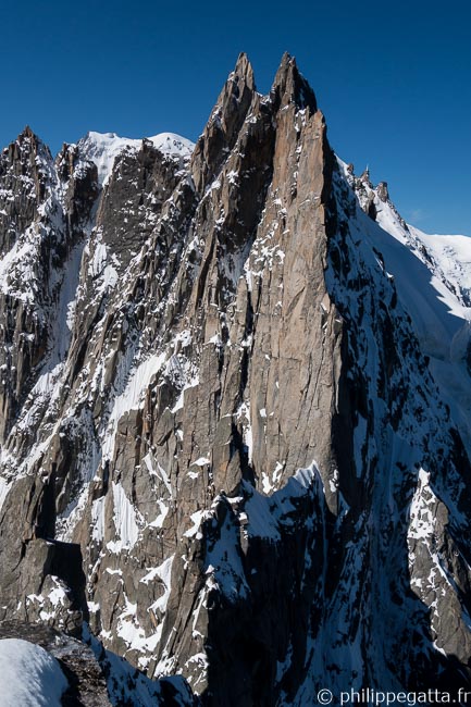 Looking back at Traversée des Aiguilles de Chamonix (© P. Gatta)