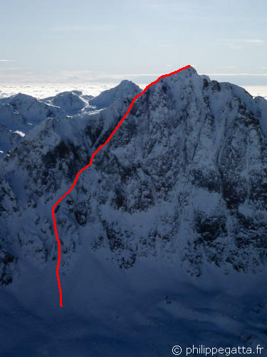 North Couloir of Mont Neiglier (© P. Gatta)