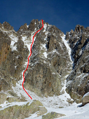 Couloir Délaissé, Southwest face of Mont Ponset (© Philippe Gatta)