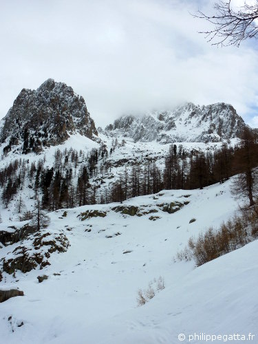 Caire de la Madone and Mont Ponset in the clouds (© P. Gatta)