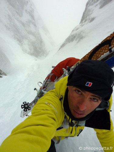 In the Couloir Oublié of mont Ponset (© P. Gatta)