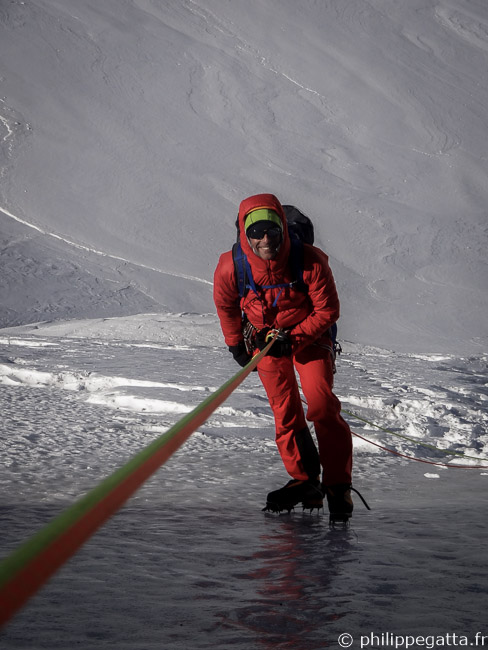 Philippe in the Goulotte Chéré (© A. Gatta)