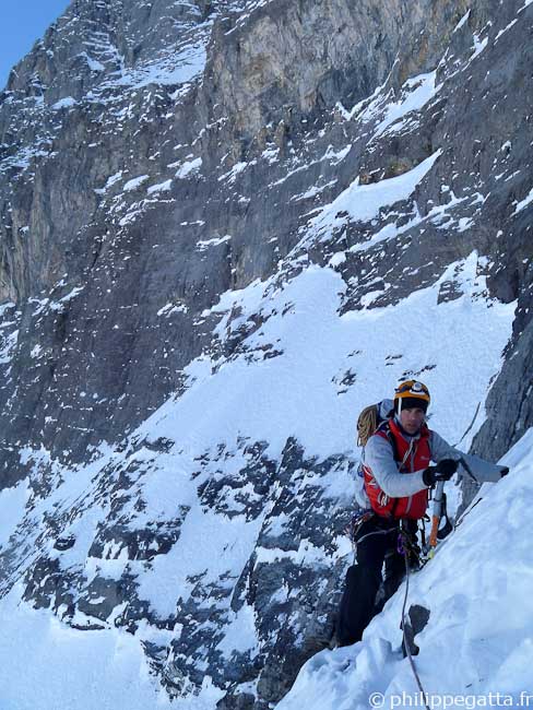 Philippe around the first icefield (© Alex Chabot)