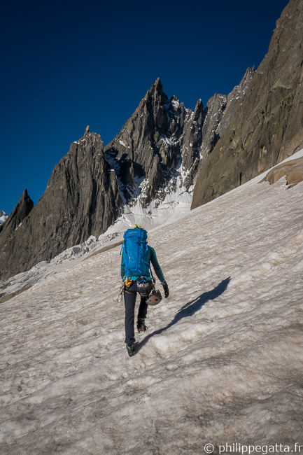 On the way to 1ere Pointe des Nantillons (© P. Gatta)