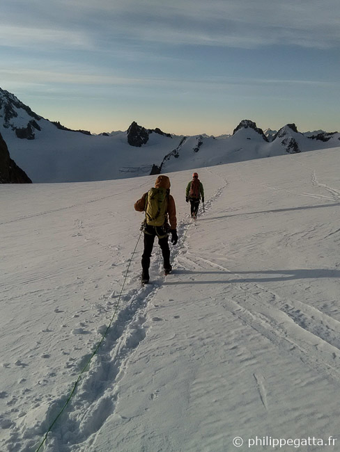 On the way to the Couloir Macho (© P. Gatta)