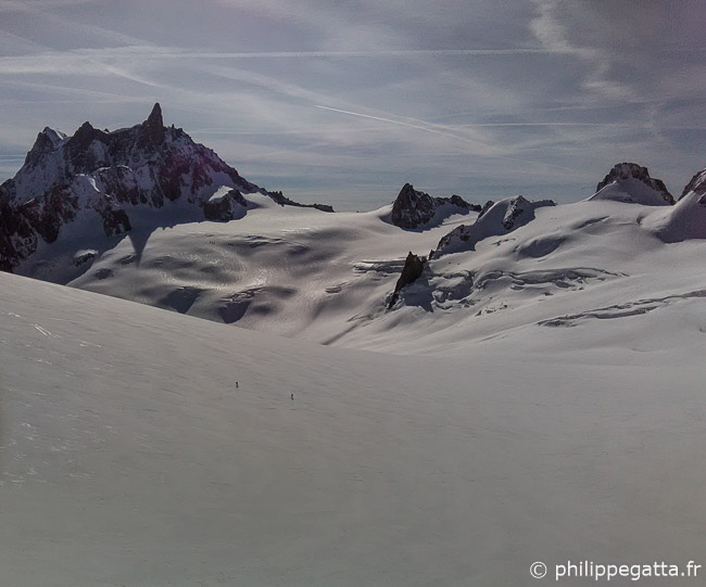 View over Jorasses, Dent du Geant and Vallée Blanche (© P. Gatta)