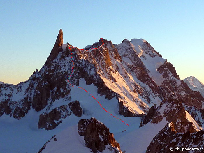 Arete de Rochefort / Rochefort ridge (© P. Gatta)