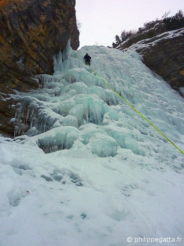 Left ice fall (Cascade) of Gialorgues (© A. Gatta)