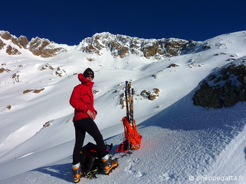 Anna above the Col of Guilié (© P. Gatta)