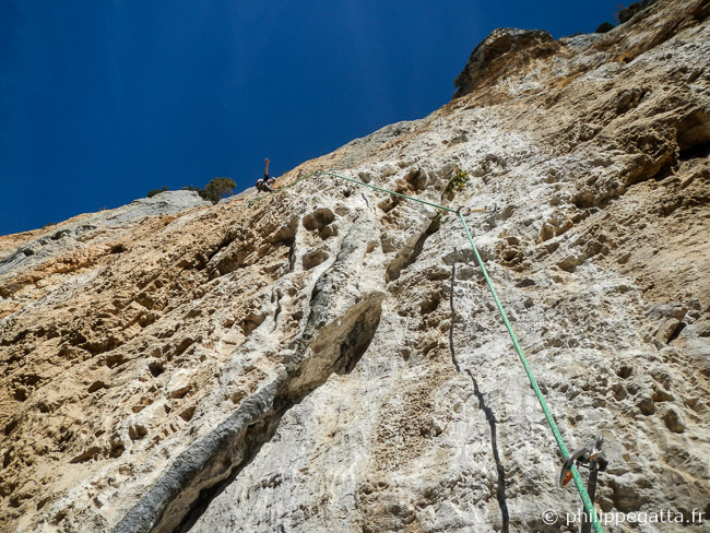 6th pitch of Dissipation, 6c+ (© A. Gatta)