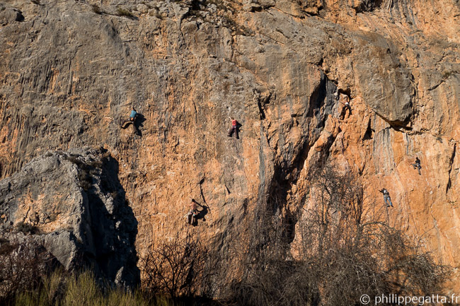 Central wall of Chouchou place, Gréolères (© P. Gatta)