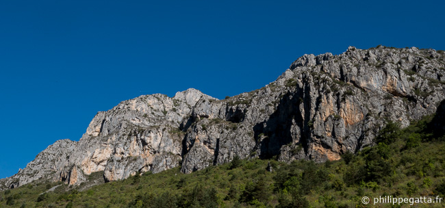 The crag of La Brigue (© P. Gatta)