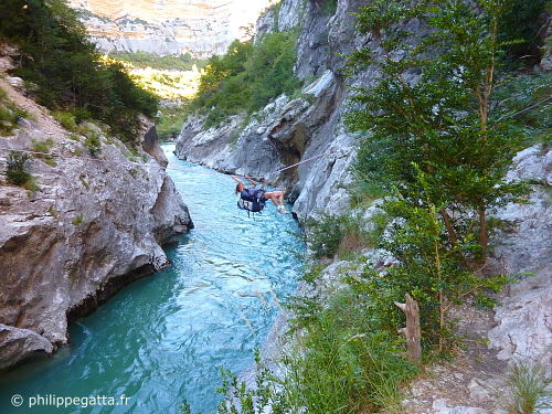 Access to the Hulk sector, Verdon(© P. Gatta)