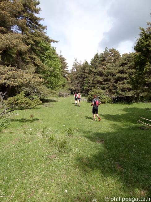 Running toward the Col de Lobe (© Philippe Gatta)