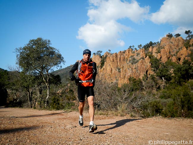 Philippe close to the Lake of Ecureuil (© Anna Gatta)