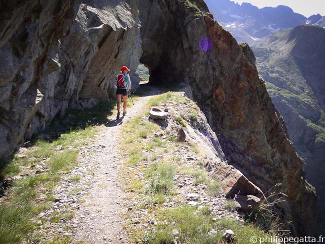 Anna on the Chemin de l'Energie (© Philippe Gatta)