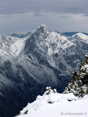 Brec d'Utelle under the snow (© P. Gatta)