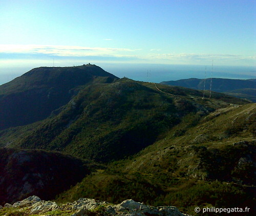 Mont Agel and the sea from the Cime du Baudon (© P. Gatta)