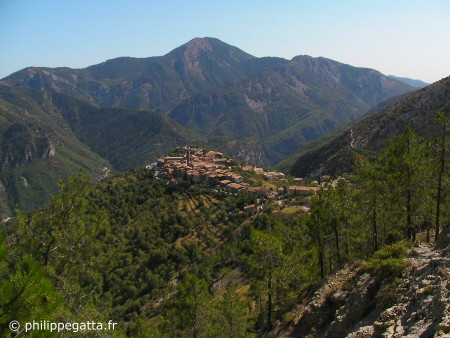 Village of Utelle and Mont Férion (© P. Gatta)