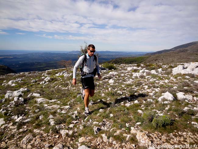 Philippe above Baou des Blancs (© Anna Gatta)