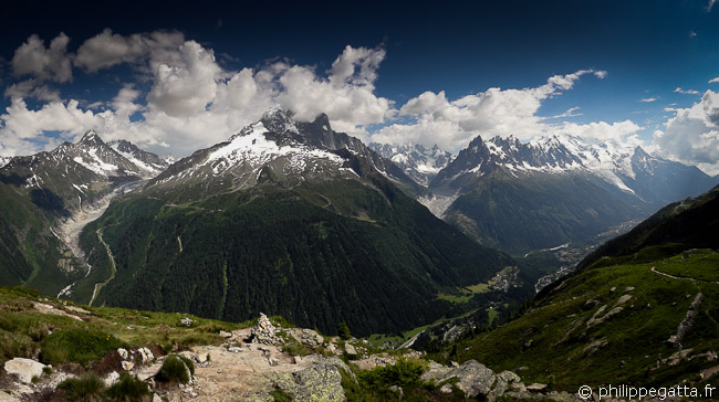 TMB: amazing view going to Flégère (© P. Gatta)